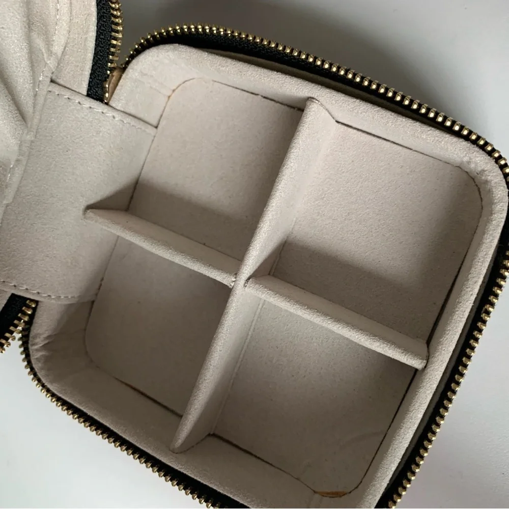 Ann Taylor LOFT Floral Jewelry Box with Mini Mirror